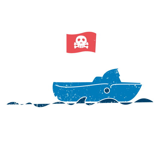 Icon of a pirate ship illegally fishing